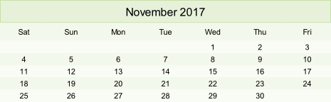Calendar
