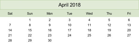 Calendar